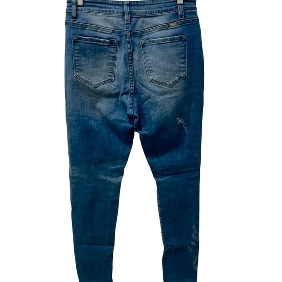 Kancan High Rise Distressed Stretchy Skinny Jeans | Junior’s Size 11 - Picture 3 of 7